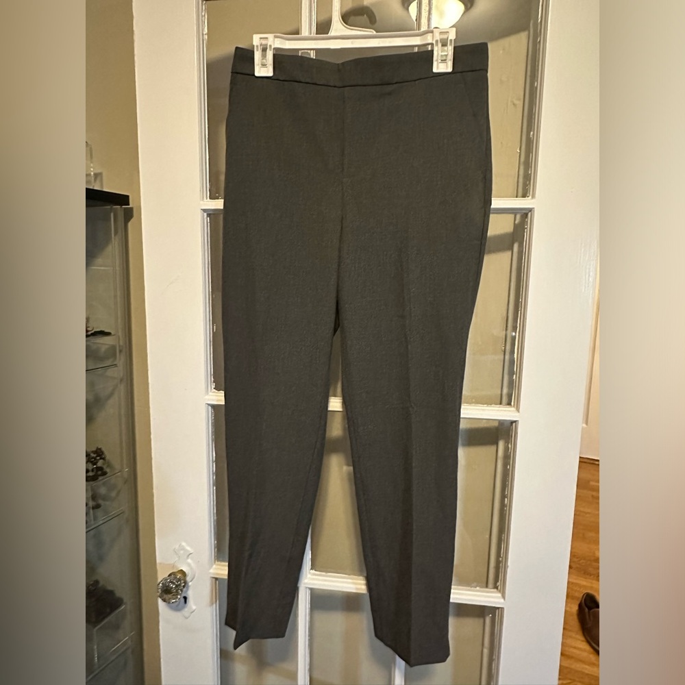 NWT Banana Republic Hayden Tapered Pant Dark Charcoal Heather Size 8